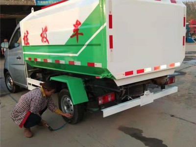 厂家批发 小型环卫垃圾车自装卸垃圾箱 挂桶式三轮转运垃圾车