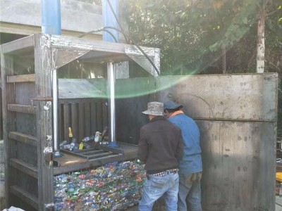 塑料瓶废品压块机   惠民 HM DBJ 车床废料打包机   刨丝渣立式压包机
