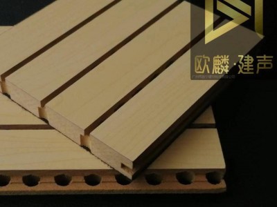优质墙面防火松木木质吸音板 广东欧麟建声吸音板厂家