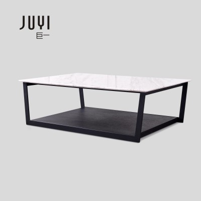 巨一意式岩板茶几电视柜设计创意小户型长方形茶桌CJ1052